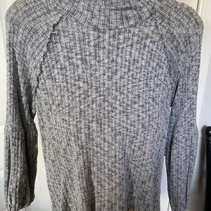 White Willow black & white marble sweater, Size M